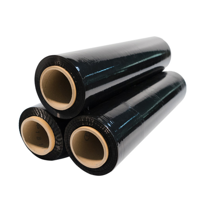 LLDPE Black Shrink Wrap Plastic Rolls Film 10micron